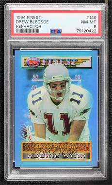 1994 Topps Finest - [Base] - Refractor #146 - Drew Bledsoe [PSA 8 NM‑MT]