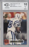 Marshall Faulk [BCCG 10 Mint or Better]