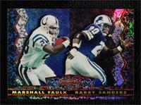 Marshall Faulk, Barry Sanders [COMC RCR Mint]