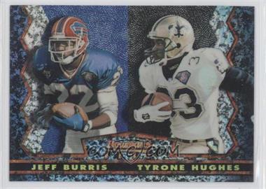 1994 Topps Stadium Club - Bowman's Best - Refractor #25 - Jeff Burris, Tyrone Hughes