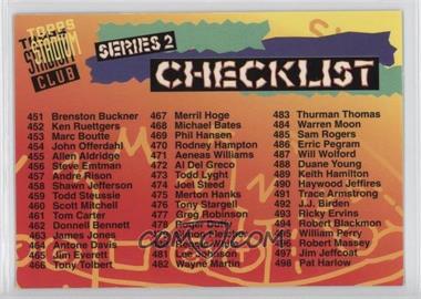 1994 Topps Stadium Club - Checklists #3 - Checklist