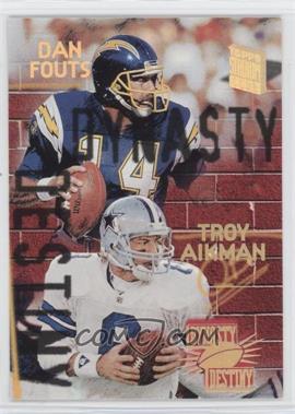 1994 Topps Stadium Club - Dynasty and Destiny #4 - Dan Fouts, Troy Aikman