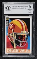 Jerry Rice [BCCG 9 Near Mint or Better]