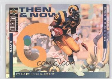 1994 Upper Deck Collector's Choice - Then & Now Checklist #_ERDI - Eric Dickerson