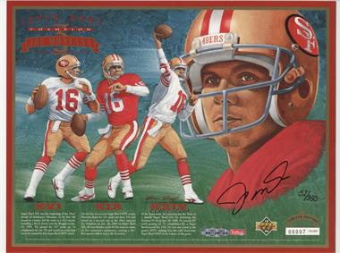 1994 Upper Deck Limited Edition Sheets - [Base] #_JOMO.2 - Joe Montana Super Bowl Champion (Autographed) /350