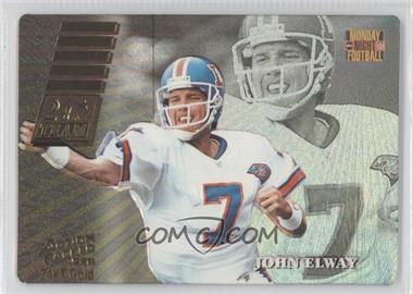 1995 Action Packed Monday Night Football - 24Kt Team #8 - John Elway