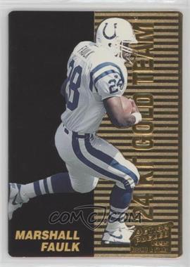 1995 Action Packed Rookies & Stars - 24K Gold Team #5 - Marshall Faulk