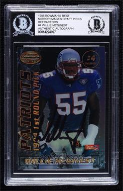 1995 Bowman's Best - Mirror Image Draft Picks - Refractor #4 - Willie McGinest, Michael Westbrook [BAS BGS Authentic]