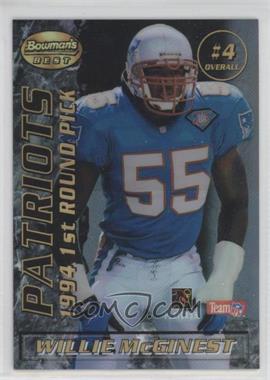 1995 Bowman's Best - Mirror Image Draft Picks - Refractor #4 - Willie McGinest, Michael Westbrook