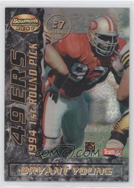 1995 Bowman's Best - Mirror Image Draft Picks - Refractor #7 - Mike Mamula, Bryant Young