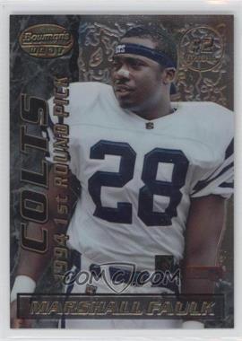 1995 Bowman's Best - Mirror Image Draft Picks #2 - Marshall Faulk, Tony Boselli