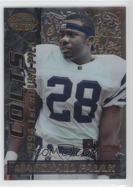 1995 Bowman's Best - Mirror Image Draft Picks #2 - Marshall Faulk, Tony Boselli