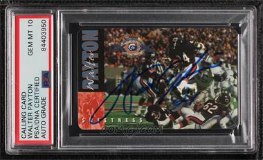 1995 Chicago Bears 1985 Super Bowl Champs 10th Anniversary Phone Collection - [Base] #_WAPA - Walter Payton /25000 [PSA Authentic PSA/DNA Cert]