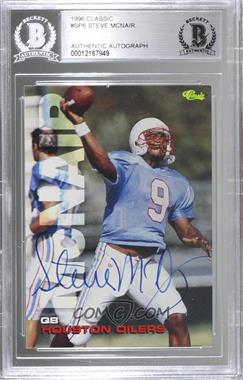 1995 Classic Autographs - [Base] #SP6 - Steve McNair [BGS Authentic]