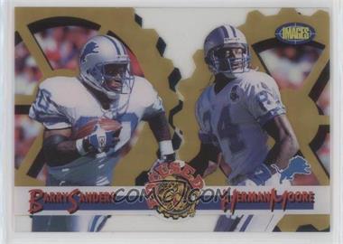 1995 Classic Images Limited - Focused - Gold #F-10 - Barry Sanders, Herman Moore