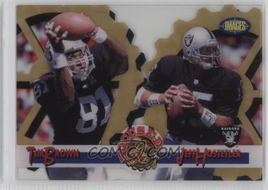 1995 Classic Images Limited - Focused - Gold #F-24 - Tim Brown, Jeff Hostetler