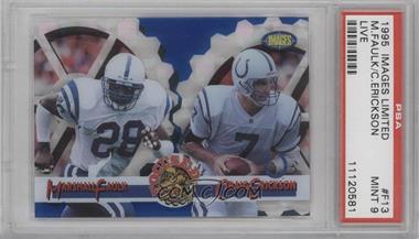 1995 Classic Images Limited - Focused - Live Blue #F-13 - Marshall Faulk, Craig Erickson [PSA 9 MINT]