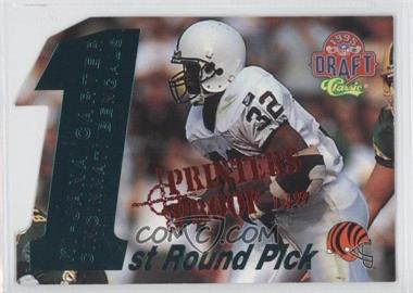 1995 Classic NFL Draft - 1st Round Picks - Printers Proof Missing Serial Number #1 - Ki-Jana Carter /97