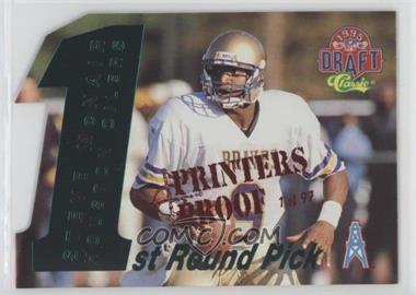 1995 Classic NFL Draft - 1st Round Picks - Printers Proof Missing Serial Number #3 - Steve McNair /97