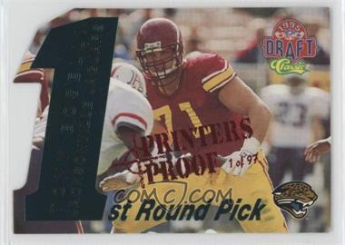1995 Classic NFL Draft - 1st Round Picks - Printers Proof #2 - Tony Boselli /97