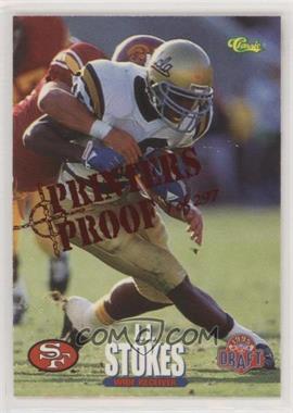 1995 Classic NFL Draft - [Base] - Printers Proof #10 - J.J. Stokes /297