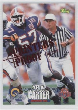 1995 Classic NFL Draft - [Base] - Printers Proof #6 - Kevin Carter /297