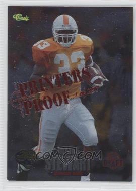 1995 Classic NFL Draft - [Base] - Silver Printers Proof #19 - James Stewart /297