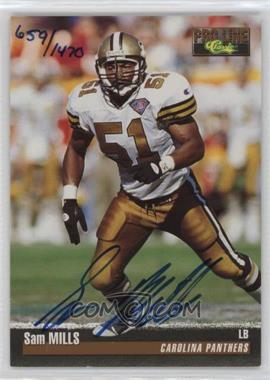 1995 Classic Pro Line - Autographs #_SAMI - Sam Mills /1470