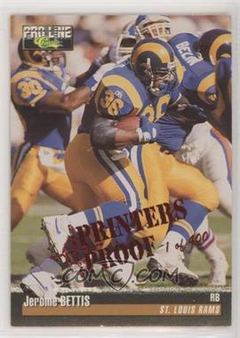 1995 Classic Pro Line - [Base] - Printers Proof #303 - Jerome Bettis /400