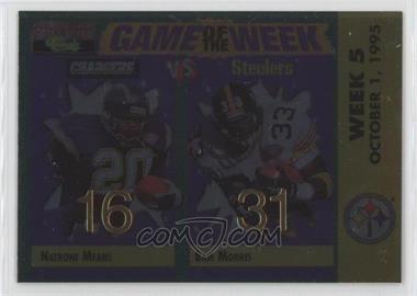 1995 Classic Pro Line - Game of the Week Home Prizes - Foil #H-06 - Natrone Means, Bam Morris