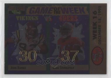 1995 Classic Pro Line - Game of the Week Home Prizes - Foil #H-24 - John Randle, Dana Stubblefield