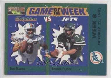 1995 Classic Pro Line - Game of the Week Visitor Redemptions #V-19 - Dan Marino, Boomer Esiason