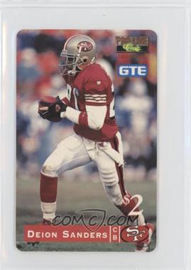 1995 Classic Pro Line - Series II GTE Phone Cards $2 #11 - Deion Sanders /5605