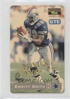 1995 Classic Pro Line - Series II GTE Phone Cards $5 - Printers Proof #10 - Emmitt Smith /298
