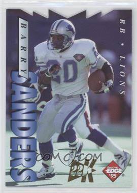 1995 Collector's Edge - [Base] - 22K Gold Die-Cut #69 - Barry Sanders /500