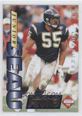 1995 Collector's Edge - Junior Seau Promos - Sack A Seau #5 - Junior Seau