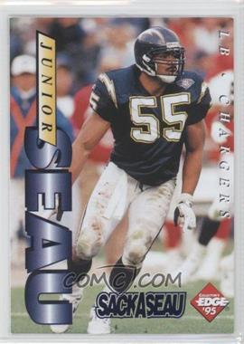 1995 Collector's Edge - Junior Seau Promos - Sack A Seau #5 - Junior Seau