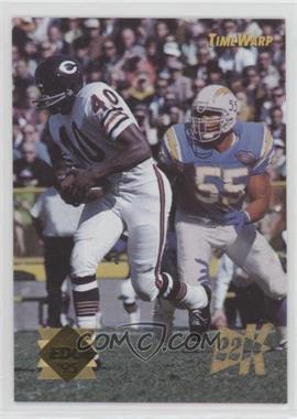 1995 Collector's Edge - Time Warp - 22K Gold #11 - Gale Sayers, Junior Seau (AFL Style Chargers Helmet and Uniform)