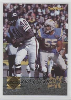 1995 Collector's Edge - Time Warp - 22K Gold #11 - Gale Sayers, Junior Seau (AFL Style Chargers Helmet and Uniform)