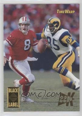 1995 Collector's Edge - Time Warp - Black Label 22K Gold #19 - Jack Youngblood, Steve Young