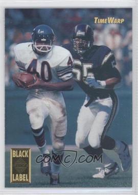 1995 Collector's Edge - Time Warp - Black Label #11 - Gale Sayers, Junior Seau