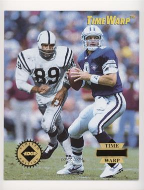 1995 Collector's Edge - Time Warp - Giant #4 - Gino Marchetti, Troy Aikman