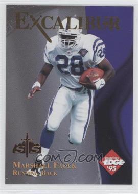 1995 Collector's Edge Excalibur - 22K - Sword and Stone Bronze #24.1 - Marshall Faulk