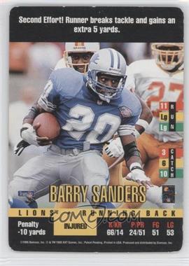 1995 Donruss Red Zone - [Base] #_BASA - Barry Sanders