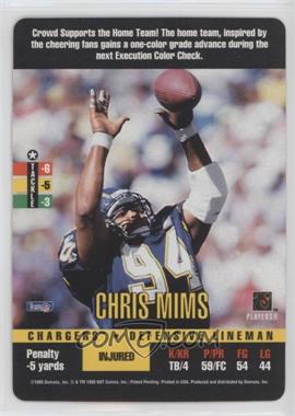 1995 Donruss Red Zone - [Base] #_CHMI.3 - Chris Mims