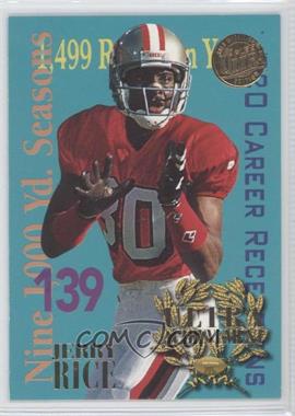 1995 Fleer Ultra - Achievement - Gold Medallion #5 - Jerry Rice