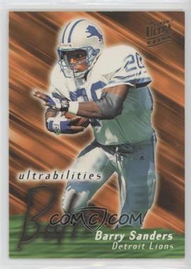 1995 Fleer Ultra - Ultrabilities #11 - Barry Sanders