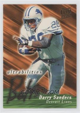 1995 Fleer Ultra - Ultrabilities #11 - Barry Sanders