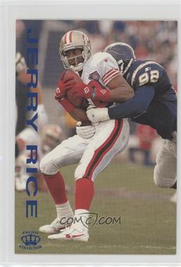 1995 Pacific Gridiron - [Base] - Blue #100 - Jerry Rice [EX to NM]