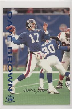 1995 Pacific Gridiron - [Base] - Blue #48 - Dave Brown